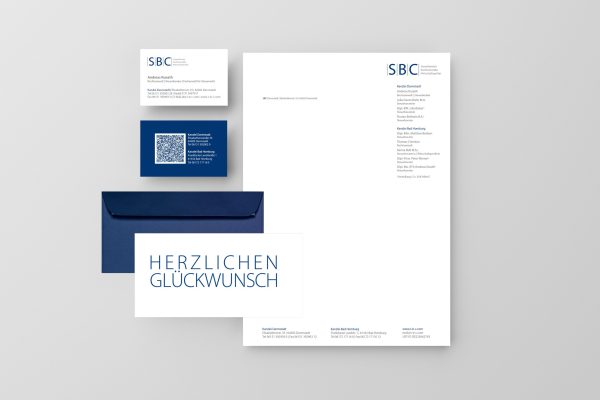 2023-Printdesign_SBC_Darmstadt-und-Bad-Homburg_Geschäftsausstattung_Visitenkarten_Briefbogen_Glückwunschkarte-im-Corporate-Design